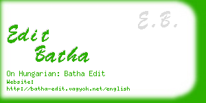 edit batha business card